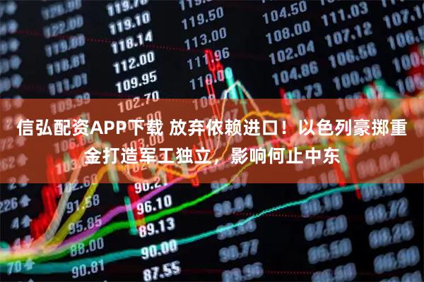 信弘配资APP下载 放弃依赖进口！以色列豪掷重金打造军工独立，影响何止中东