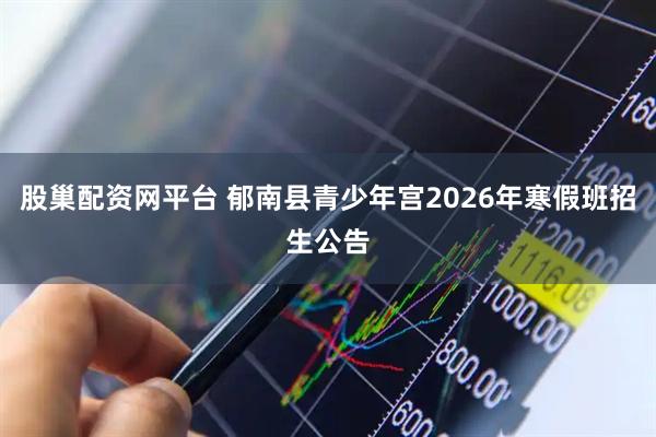 股巢配资网平台 郁南县青少年宫2026年寒假班招生公告